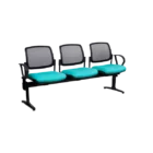 Stax Chair Family - Beam - 3 Seater - Arms - Mesh