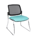 Stax Chair Family - CRM Sled - NA - Mesh