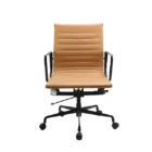 Kaz Executive Chair - TAN BLK - FRONT