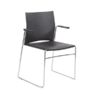 Romba Visitor Chair - BLK - ARMS