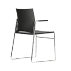 Romba Visitor Chair - BLK - ARMS - BACK