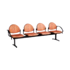 Stax Chair Family - Beam - 4 Seater - Arms - Rounded