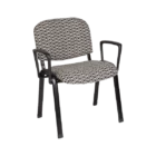 Abby Chair Family - Side chair - BLK - Arms