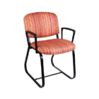 Abby Chair Family - Sled - BLK - Arms