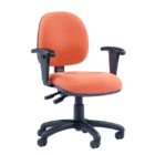 Uno Classic - Medium Back - Armrest - Orange - Angled