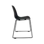 Paris Visitor Chair - Black - Side