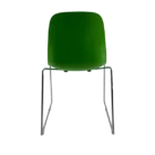 Paris Visitor Chair - Green - Back