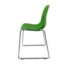 Paris Visitor Chair - Green - Side
