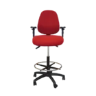 Uno Evo Task Chair - MB - ARMS - DFT - RED