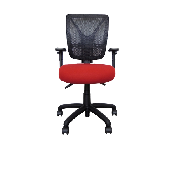 Uno Evo Task Chair - WEB - ARMS - RED