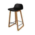 Arrow Chair Family - BENT STL - BLK