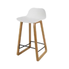 Arrow Chair Family - BENT STL - WHT