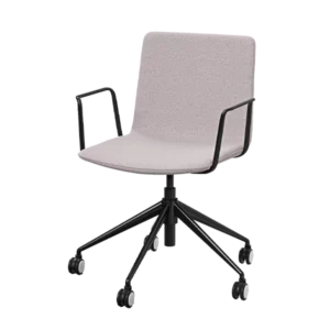 Clue Chair Family - 5 Star Swivel - Black - Armrest