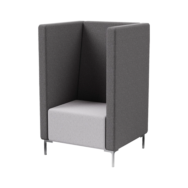 Flow Modular Lounge - Tall Back - 1 Seater - ARMS