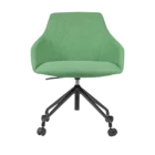 Goldy Chair Family - 4 Star - Castors - Green - Front