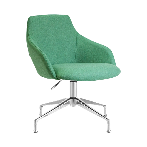 Goldy Chair Family - 4 Star - Glides - Chrome - Green