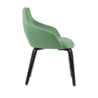 Goldy Chair Family - Timber 4 Leg - Black - Green - Side