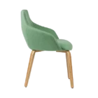 Goldy Chair Family - Timber 4 Leg - Tan - Green - Side