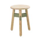 Kiddo Family - Stool - Ash - Green