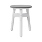 Kiddo Family - Stool - WHT - SeatPad