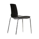 Lola Chair Family - CHM 4 Leg - NA - BLK - Back