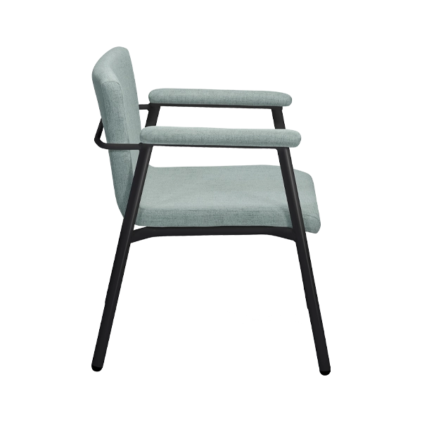 Omni Bariatric Chair - BLK - ARMS - GRN - SIDE
