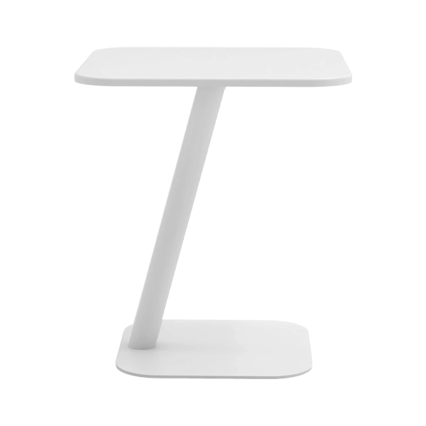 Rolo Laptop Table - White - Side
